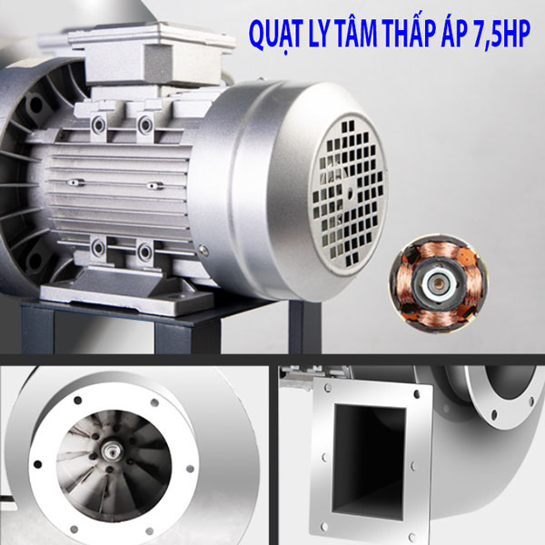 Quạt hút ly tâm thấp áp QLT-6P-7.5
