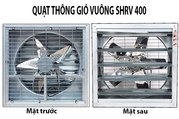 Quạt thông gió vuông SHRV 400