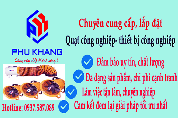 Phú Khang- đơn vị bán quạt công nghiệp uy tín