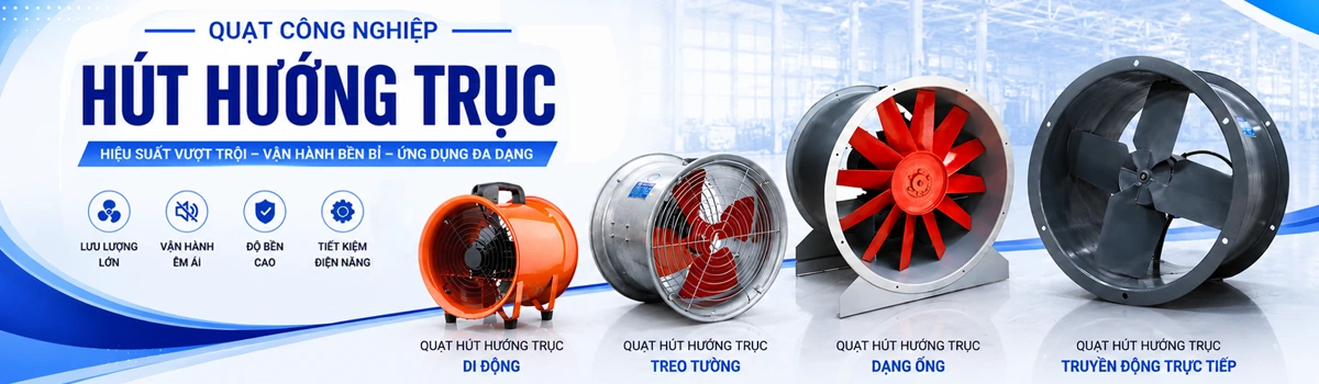 banner quạt hướng trục